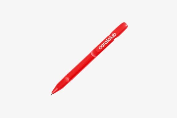 Recycled plastic pen coralclub